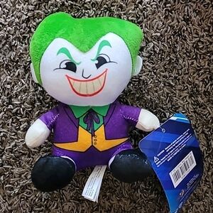 TOY FACTORY DC Comics Justice League 7” Inch JOKER Sitting Big Head Plush NWT